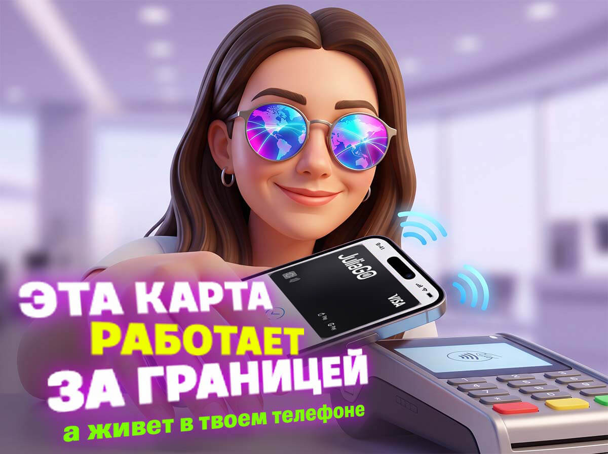 Эта карта работает за границей
